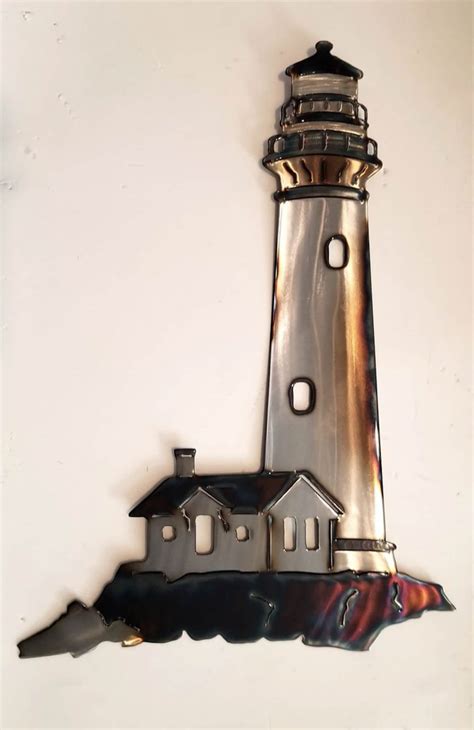 metal light house wall hanging|Lighthouse Metal Wall Decor .